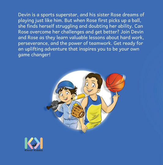 Back cover of The Game Changer children's book