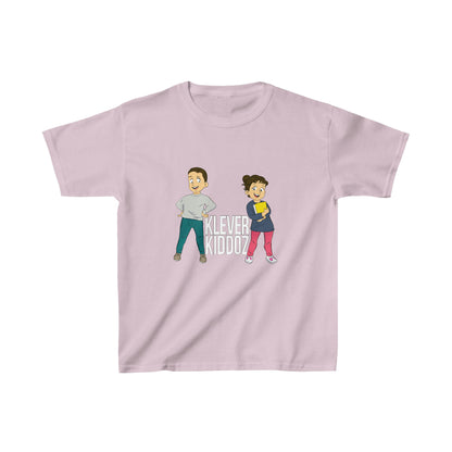 Devin and Rose Klever Kiddoz White Font Kids Cotton T-Shirt