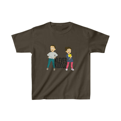 Devin and Rose Klever Kiddoz Black Font Kids Cotton T-Shirt