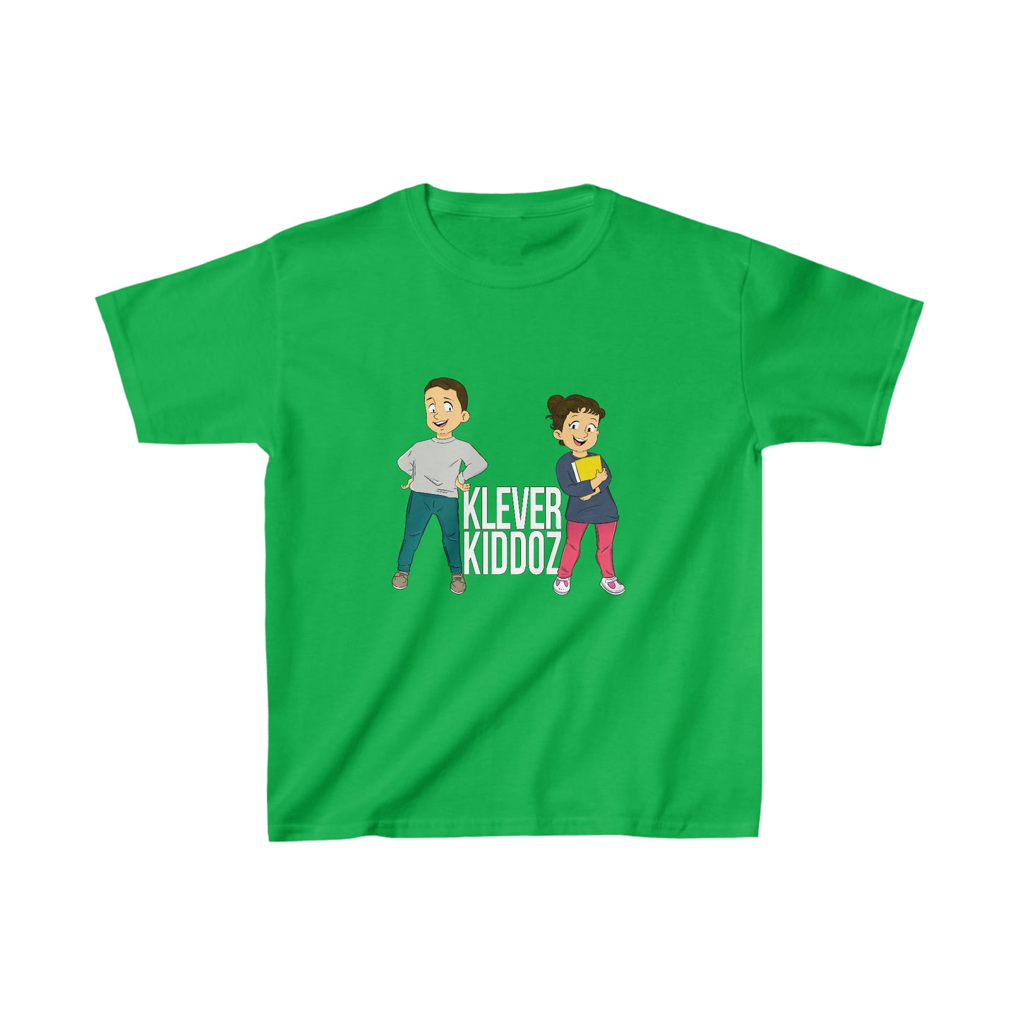 Devin and Rose Klever Kiddoz White Font Kids Cotton T-Shirt