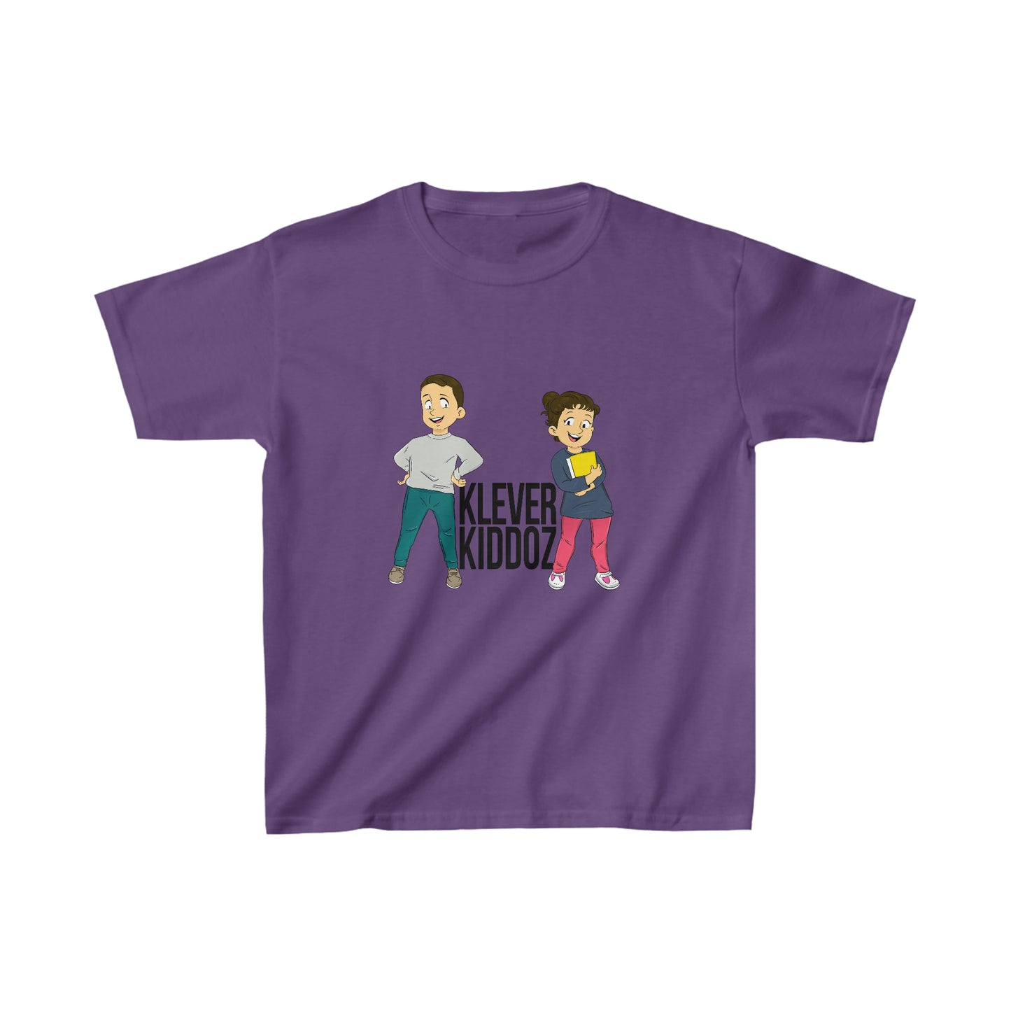Devin and Rose Klever Kiddoz Black Font Kids Cotton T-Shirt