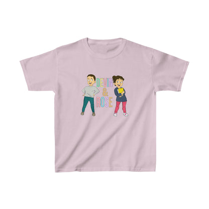 Devin & Rose Color Font Kids Cotton T-Shirt