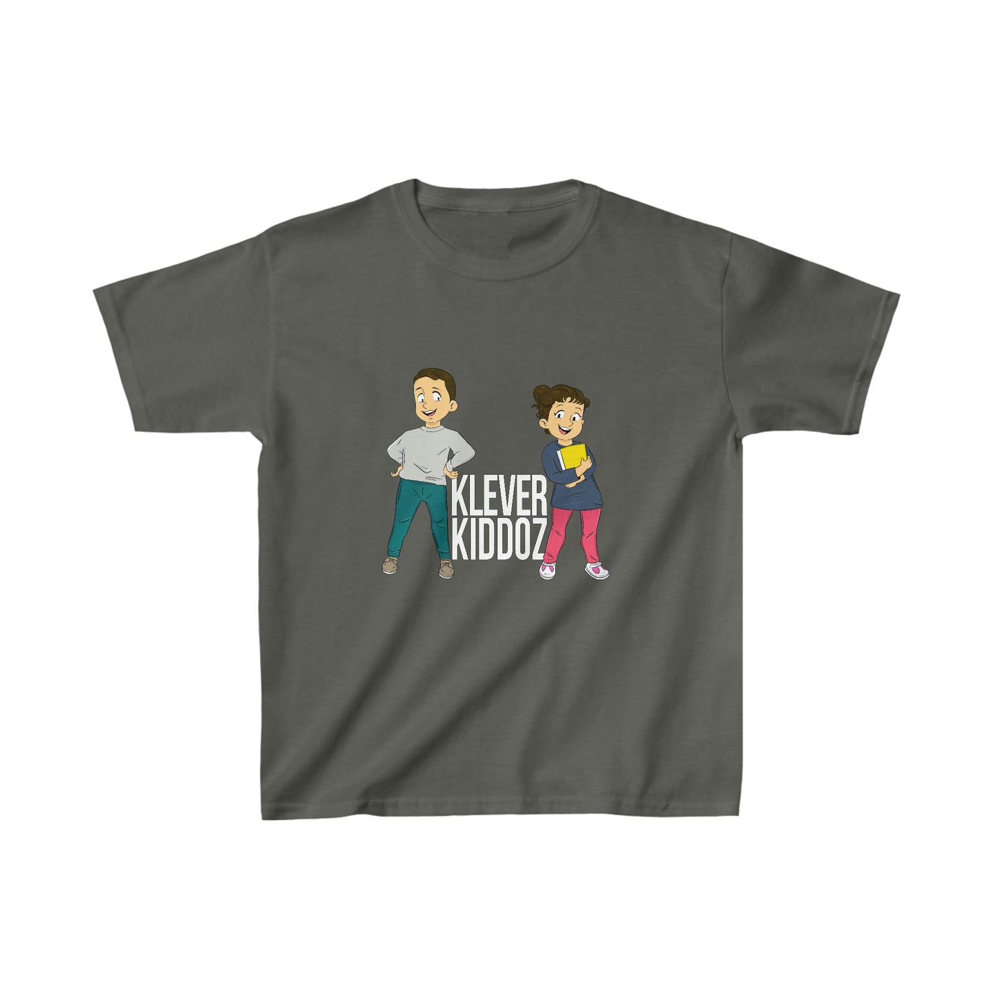 Devin and Rose Klever Kiddoz White Font Kids Cotton T-Shirt