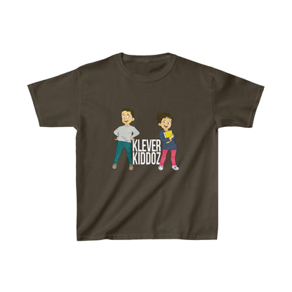 Devin and Rose Klever Kiddoz White Font Kids Cotton T-Shirt